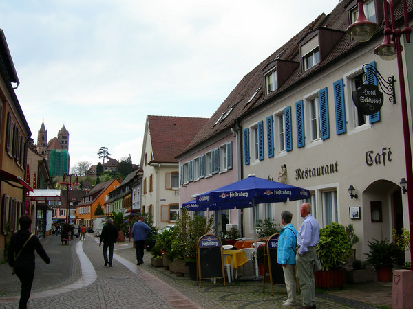 In der Fußgängerzone in Breisach